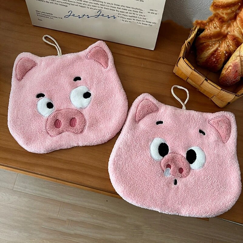 Crtani ručnik za ruke Slatka krpa za ruke od koraljnog runa Brzo sušeći dječji rupčić Kuhinja Kupaonska krpa Ručnici za čišćenje