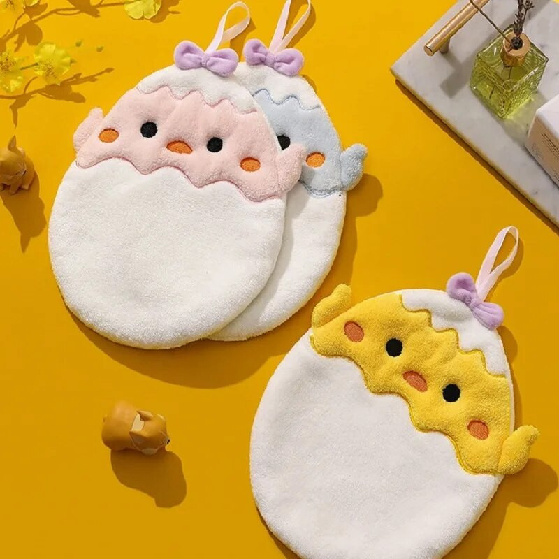 Crtići sa životinjama Ručnici za ruke Mekana upijajuća krpa od mikrovlakana Dječji slatki ručni rupčić za kućnu kuhinju Kupaonica