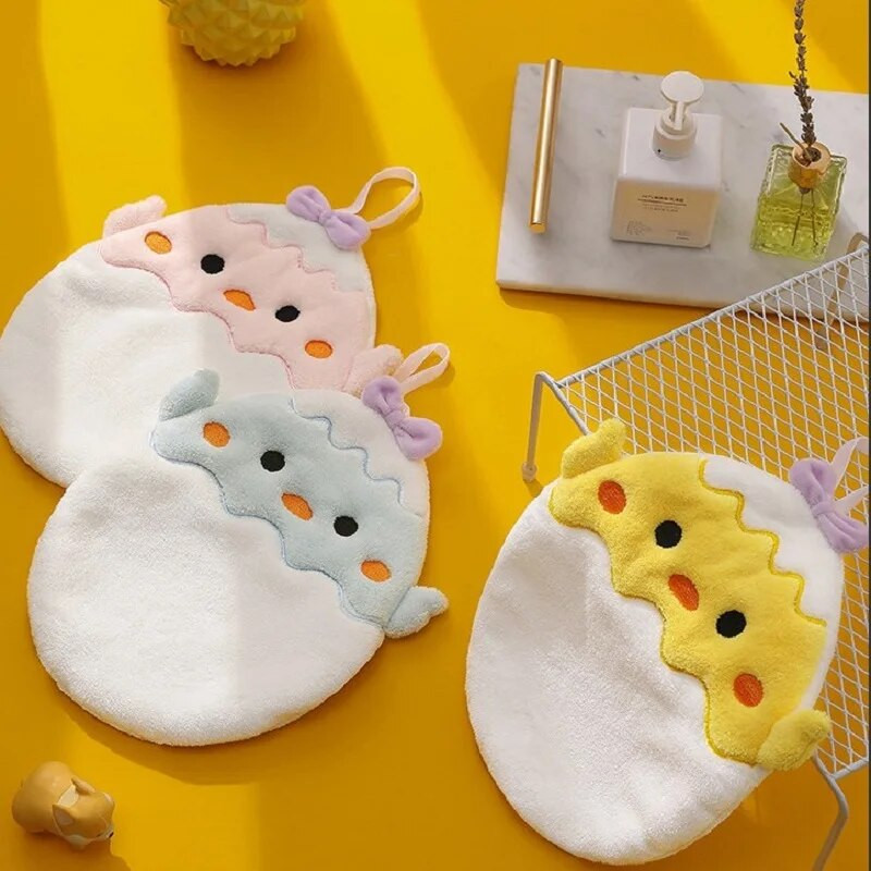 Crtići sa životinjama Ručnici za ruke Mekana upijajuća krpa od mikrovlakana Dječji slatki ručni rupčić za kućnu kuhinju Kupaonica