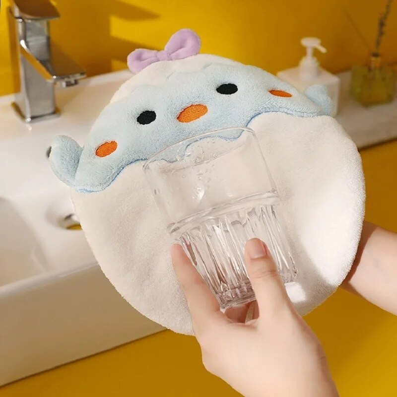 Crtići sa životinjama Ručnici za ruke Mekana upijajuća krpa od mikrovlakana Dječji slatki ručni rupčić za kućnu kuhinju Kupaonica