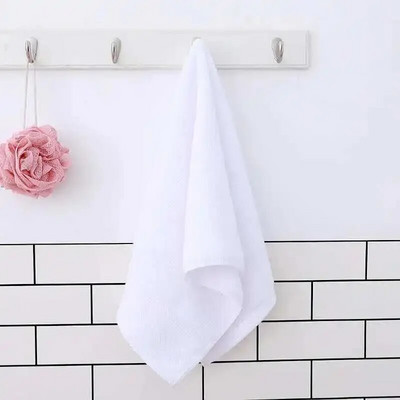 Дългокосместа памучна кърпа за подарък Мека абсорбираща едноцветна рекламна кърпа за ръка на супермаркети