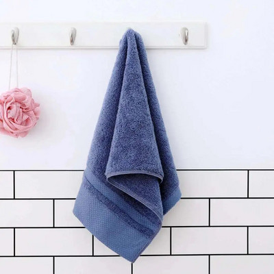 Дългокосместа памучна кърпа за подарък Мека абсорбираща едноцветна рекламна кърпа за ръка на супермаркети