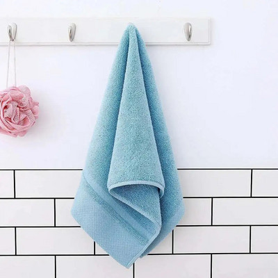 Дългокосместа памучна кърпа за подарък Мека абсорбираща едноцветна рекламна кърпа за ръка на супермаркети