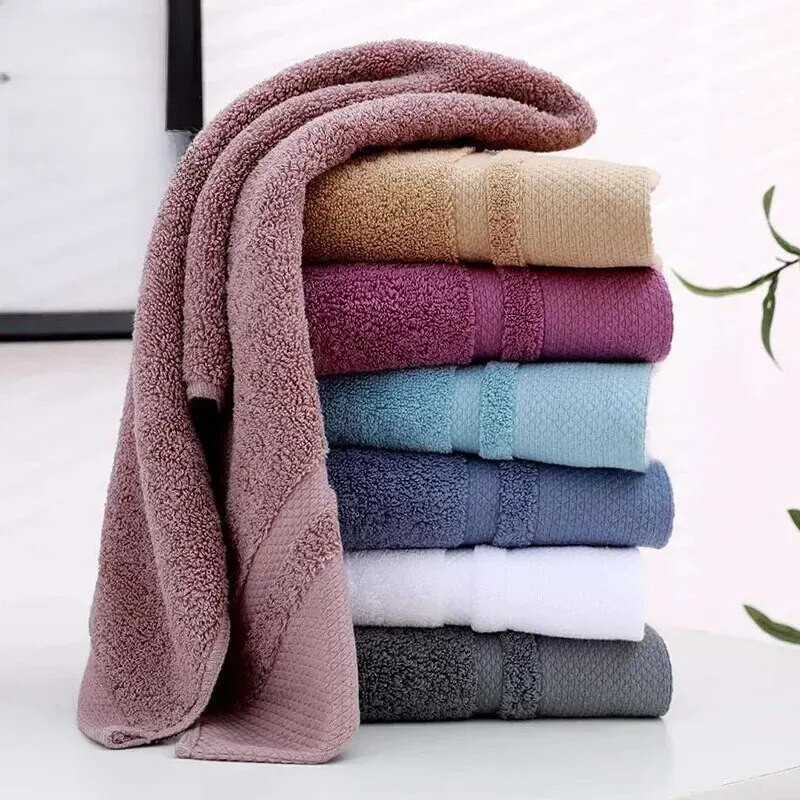 Дългокосместа памучна кърпа за подарък Мека абсорбираща едноцветна рекламна кърпа за ръка на супермаркети