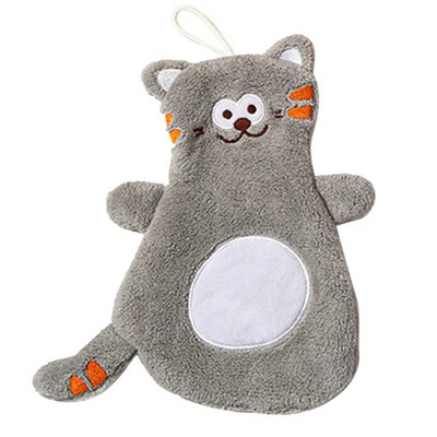 Mačji ručnik za ruke za djecu Super upijajući ručnik za čišćenje od koraljnog flisa Visokoučinkovita kuhinjska krpa za posuđe