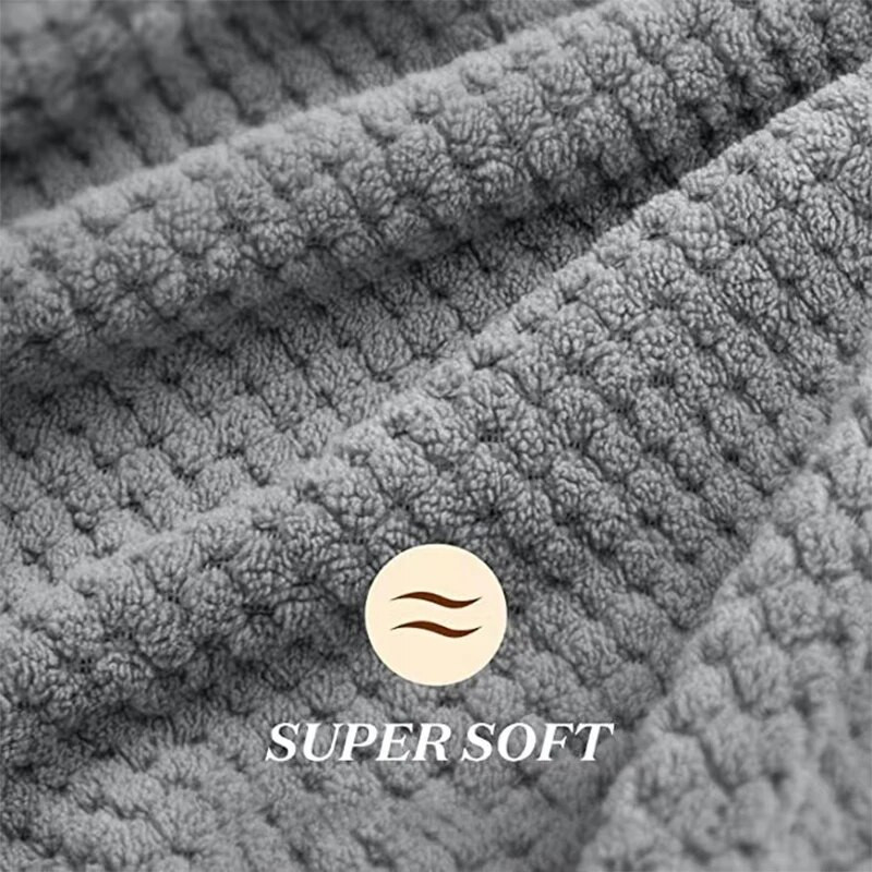 A 63x106 cm-es mikroszálas lányos hajtörlő szuper nedvszívó, bőrbarát puha fürdőlepedő felnőtteknek és gyerekeknek