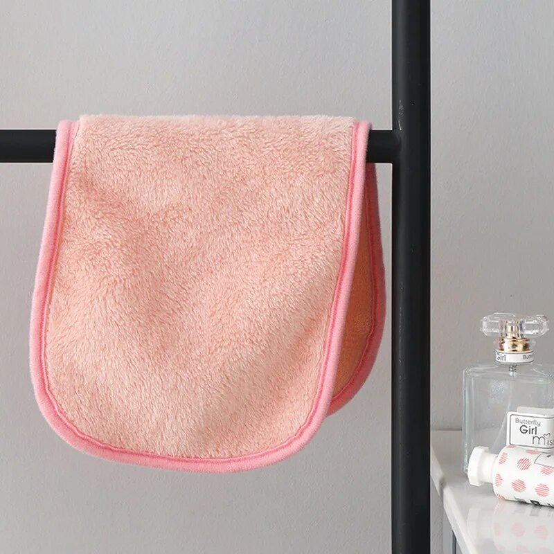 5kom/lot Mekani ručnik za šminku za višekratnu upotrebu Krpa za čišćenje lica od mikrovlakana Maramice za skidanje šminke Nasumične boje