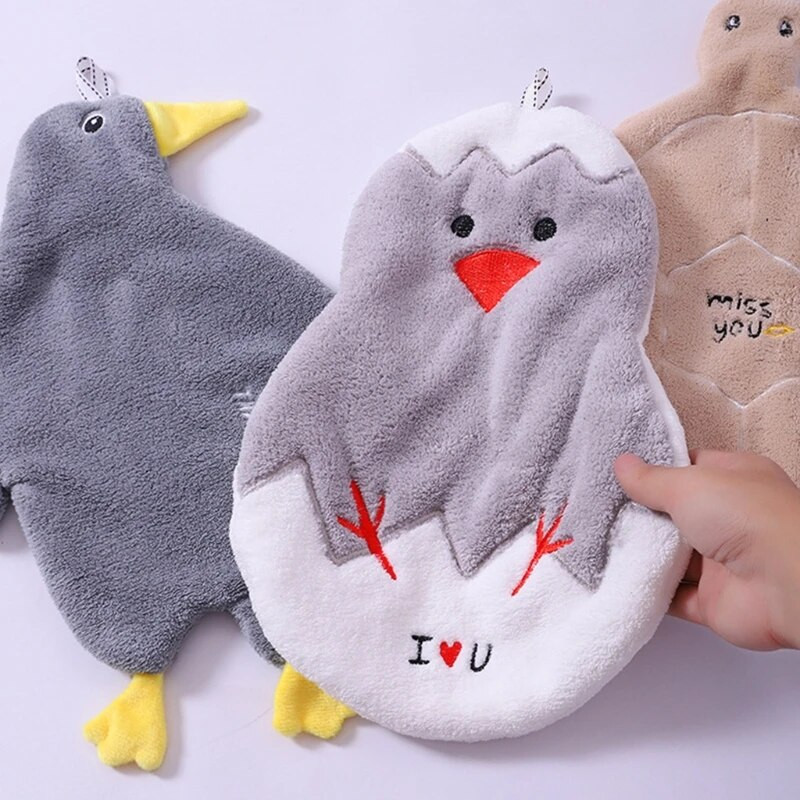 KX4B Smiješni rupčić Krpa za pranje Ručnik Kupaonica Kuhinjski ukras Obrišite čistu krpu