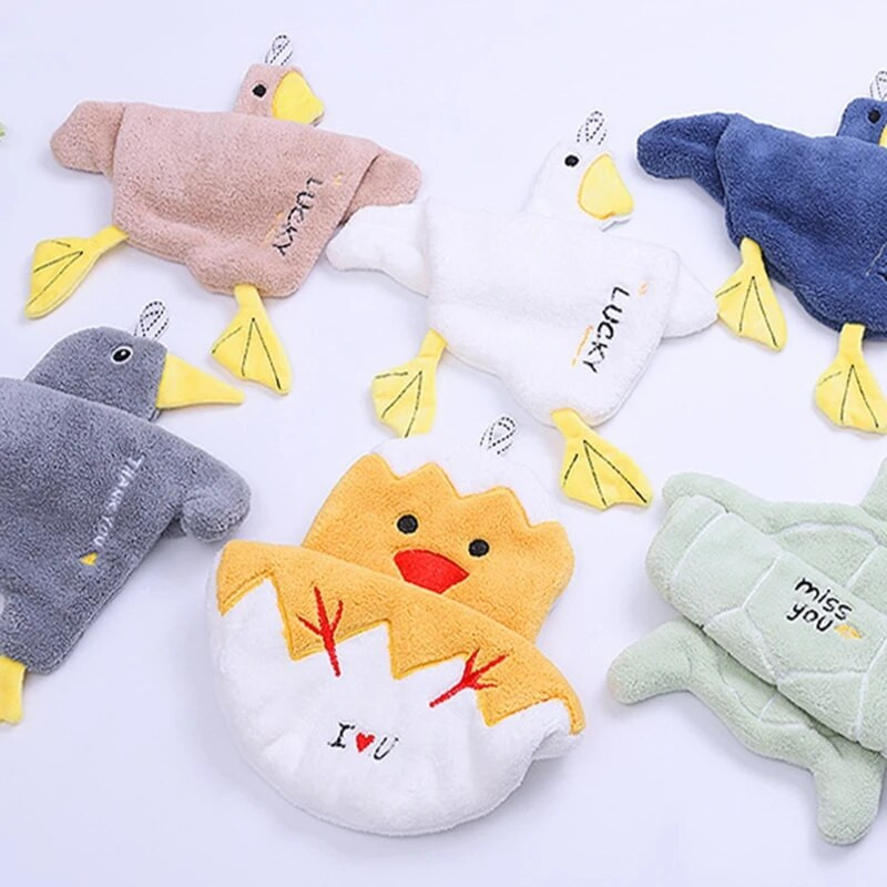 KX4B Smiješni rupčić Krpa za pranje Ručnik Kupaonica Kuhinjski ukras Obrišite čistu krpu