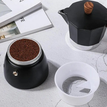 Нов тампон за кафе за тенджера Moka Ротационен пръстен за дозиране на прах Разпределител за кафе Нивелатор Инструменти за еспресо Кухненски аксесоари