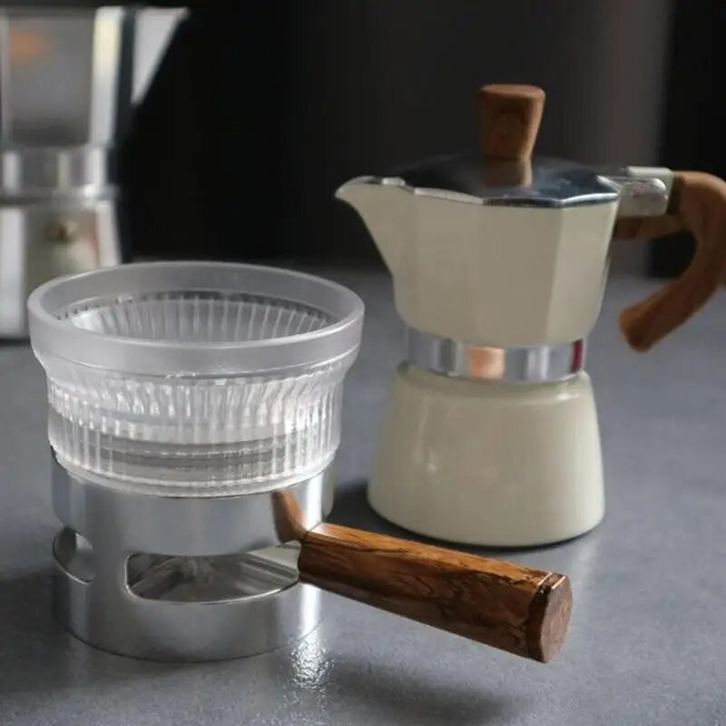 Novi nabijač kave za Moka Lonac Rotirajući prsten za doziranje praha Razdjelnik kave Nivelir Espresso Alati Kuhinjski pribor