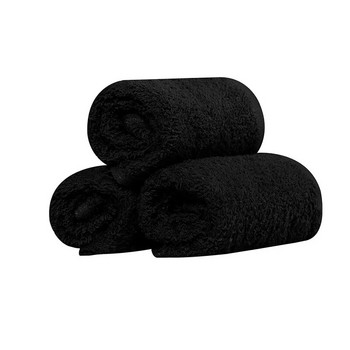 Πετσέτες Premium Μαύρες πετσέτες χεριών-100% βαμβάκι, εξαιρετικά μαλακές και εξαιρετικά απορροφητικές, πετσέτες χεριών 600 GSM, πετσέτες χεριών ποιότητας Hotel & Spa