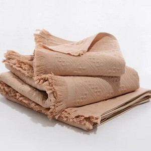 2023. Novi obiteljski ručnici za tuširanje u japanskom stilu Kupaonski čvrsti upijajući ručnik za ruke Pamučni ručnik za kupanje s resicama handdoeken