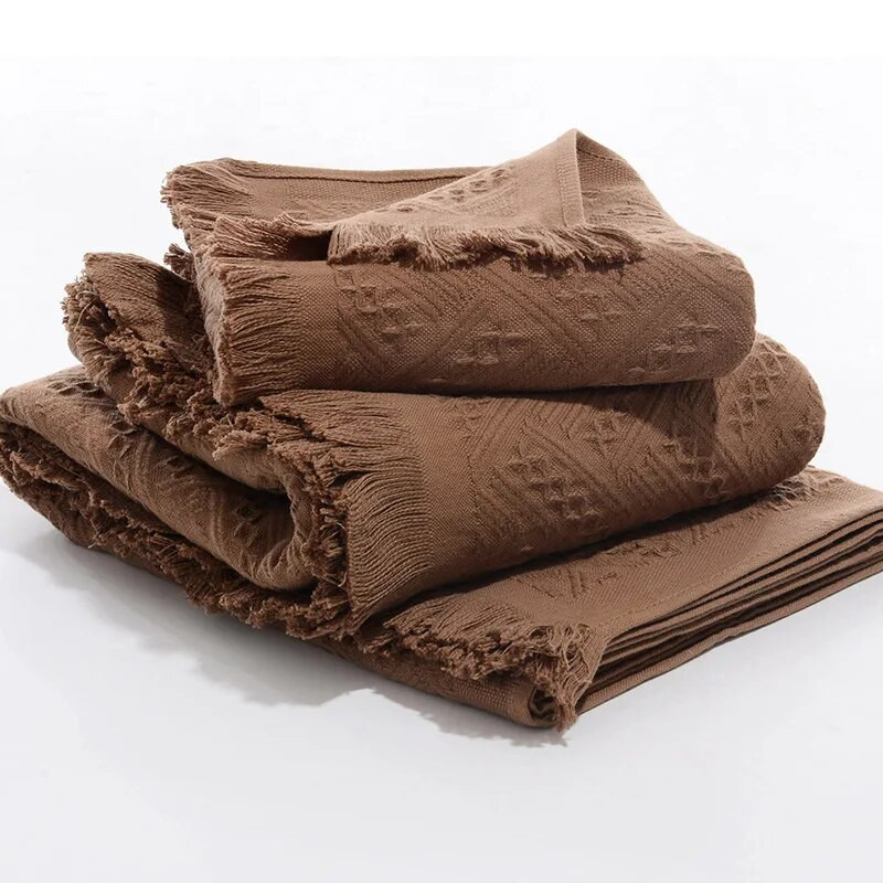 2023 Нови семейни кърпи за душ в японски стил Баня Твърда абсорбираща кърпа за ръце Памучна плажна кърпа за баня с пискюл handdoeken