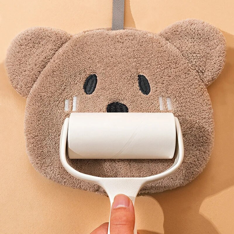 Crtani medvjed Ručnik za ruke za djecu Meki koraljni baršun Brzo upijajući rupčić za brisanje Kupaonica Krpe za čišćenje Ručnici