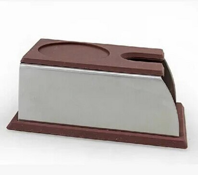 Erős rozsdamentes acél szilikon eszpresszó kávé szabotázs állvány Barista szerszám döngölő tartó állvány polc kávé