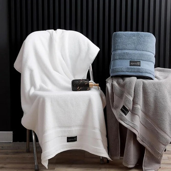 1 τμχ Βαμβακερή πετσέτα μπάνιου Μαλακές απορροφητικές πετσέτες για ενήλικες Σετ μπάνιου Μεγάλη πετσέτα παραλίας Luxury Hotel Spa Πετσέτες για το σπίτι 31,5*63 ιντσών