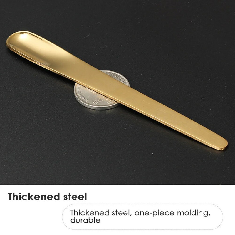 6 vnt Kavos šaukštelis Nerūdijančio plieno plokščias šaukštas desertui Mažas kavos samtelis Maišytuvas Maišytuvas Šaukštelis Virtuvės stalo reikmenys