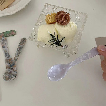 11 εκατοστά πολύχρωμο ακρυλικό παγωτό κρέμα καφέ χαβιάρι κουτάλι ανακατεύοντας κουτάλια επιδόρπιο κουταλάκι κουταλάκι του γλυκού Crafts Κουζίνα Εργαλεία σερβίτσιο