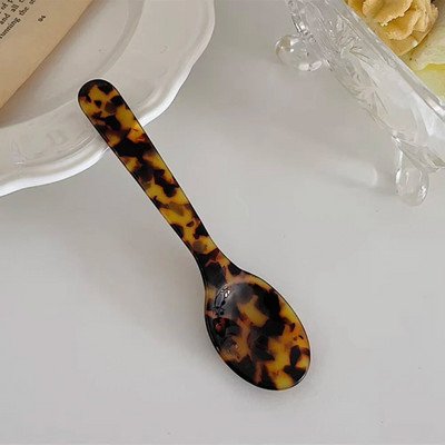 11CM šarena akrilna žlica za sladoled Žlica za kavu i kavijar Žlica za miješanje Žlica za desert Žličica za čaj Kuhinjski alat za rukotvorine Posuđe