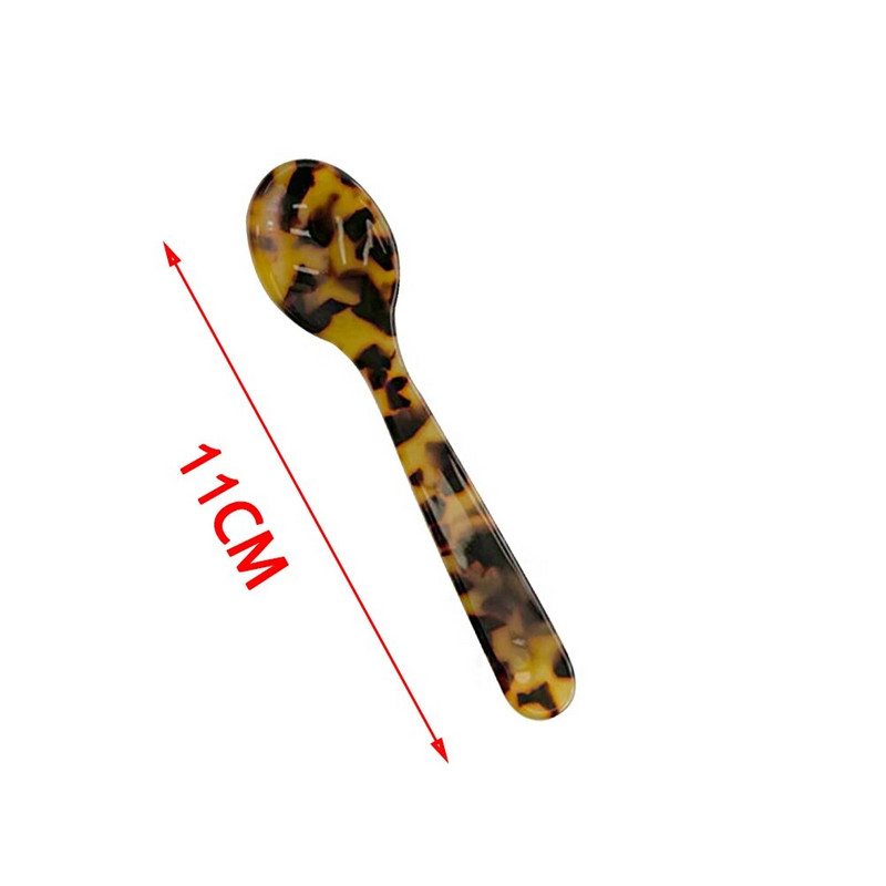 11CM šarena akrilna žlica za sladoled Žlica za kavu i kavijar Žlica za miješanje Žlica za desert Žličica za čaj Kuhinjski alat za rukotvorine Posuđe