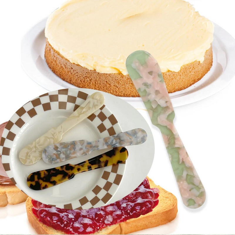 11CM šarena akrilna žlica za sladoled Žlica za kavu i kavijar Žlica za miješanje Žlica za desert Žličica za čaj Kuhinjski alat za rukotvorine Posuđe