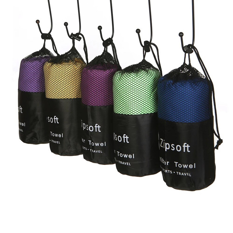 Zipsoft Sportski ručnici Ručnik za plažu Mrežasta torba od mikrovlakana Brzosušeća putna deka Plivanje Kampiranje Joga prostirka Božić2021