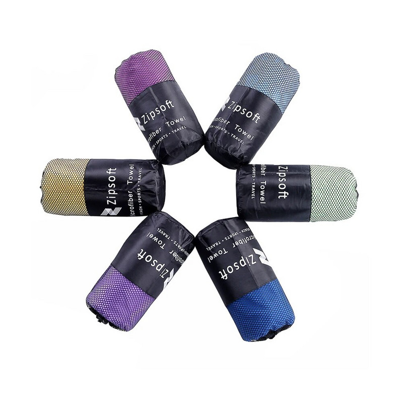 Zipsoft Sportski ručnici Ručnik za plažu Mrežasta torba od mikrovlakana Brzosušeća putna deka Plivanje Kampiranje Joga prostirka Božić2021