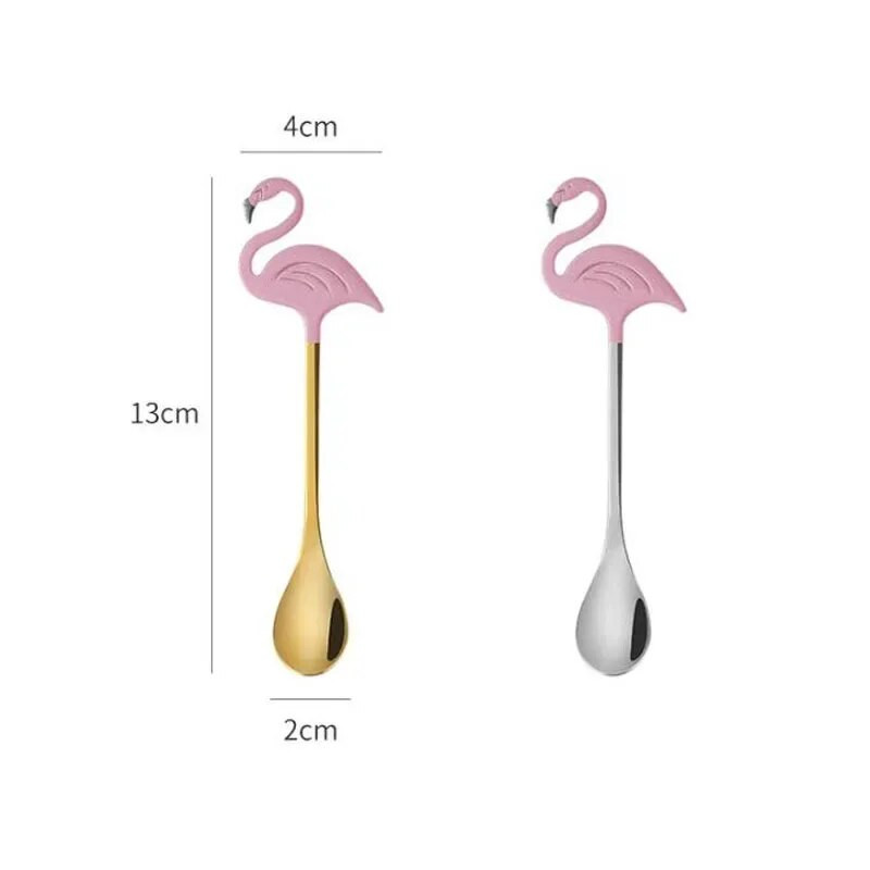 Flamingo od nehrđajućeg čelika Žlica za kavu Posuđe Žličice za sladoled Pribor za miješanje Potrepštine za zabavu ukrasna žličica