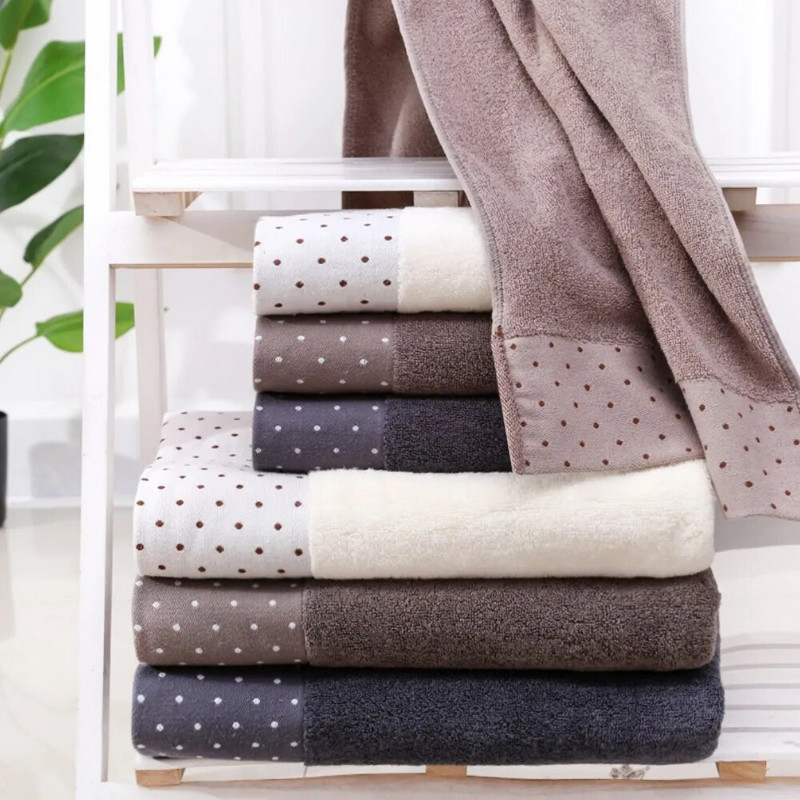 Inyahome Премиум комплект кърпи за баня от 3 части 100% памук 1 голяма кърпа за баня 2 кърпи за ръце Мека и плюшена луксозна кърпа за баня за душ