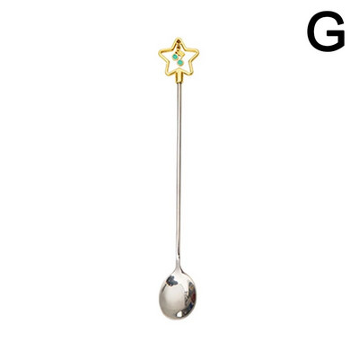 Лъжица за кафе Sakura Сладка лъжица за цветя от неръждаема стомана Десертна закуска Детска лъжица Лъжица за сладолед Чаша за чай Лъжица Кухненски прибори за хранене