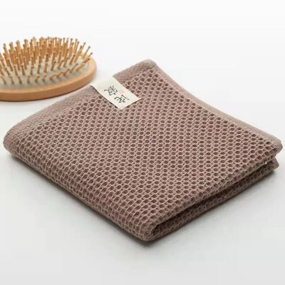 Вафлена памучна кърпа с пчелна пита за възрастни, мека вафлена кърпа за баня със супер абсорбция, купете 2 кърпи за баня, вземете 1 безплатна кърпа за ръце