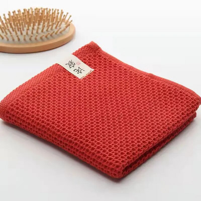 Вафлена памучна кърпа с пчелна пита за възрастни, мека вафлена кърпа за баня със супер абсорбция, купете 2 кърпи за баня, вземете 1 безплатна кърпа за ръце