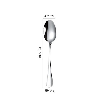 1 бр. Лъжица за еспресо 4 инча Мини лъжица за кафе Малка лъжица за бистро за десерт Предястие за чай от неръждаема стомана