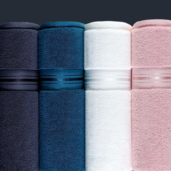 SEMAXE Домашна кърпа за баня 100*185 см. По-голяма памучна кърпа, абсорбираща по-дебела двойка за мъже и жени, меки кърпи за баня, сиво