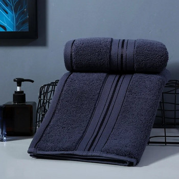SEMAXE Домашна кърпа за баня 100*185 см. По-голяма памучна кърпа, абсорбираща по-дебела двойка за мъже и жени, меки кърпи за баня, сиво