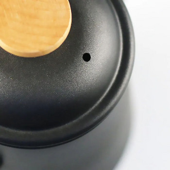 Тенджера за кафе с дълъг тесен накрайник - Дървена ръчна ръчна наливна кана за кафе от неръждаема стомана 304