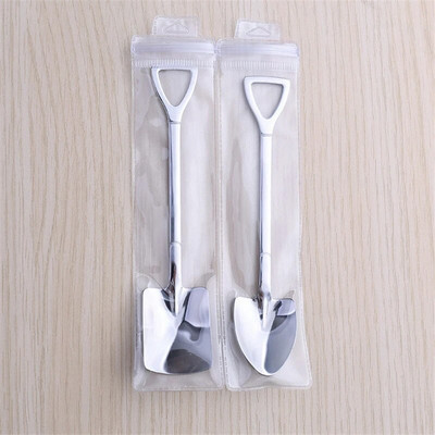 Kreatív Retro görögdinnye lapát kávéskanál rozsdamentes acél desszert kanál fagylalt kanál hegy Lapos lapát karácsonyi ajándékokhoz