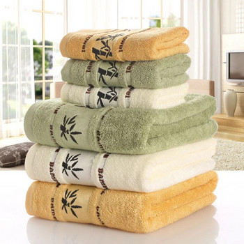Комплект кърпи от бамбукови влакна Домашни кърпи за баня за възрастни Дебела абсорбираща кърпа за лице, луксозни кърпи за баня Toalha De Praia