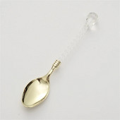 Crafts Vintage Ins Creative Crystal Hand Ice Cream Kava Desert Žlica za miješanje