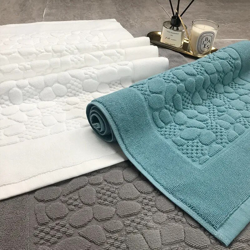 Bijeli podni ručnik popločani kamen parten za noge hotelski dom siva prostirka za kupaonicu prostirke za kupanje pamučni neklizajući ručnici za kadu koji upijaju vodu