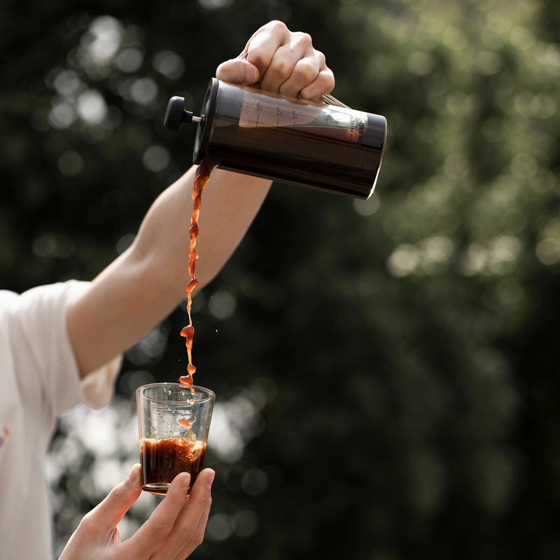 MHW-3BOMBER 15 OZ French Press Aparat za kavu Prozirni Cold Brew Otporan na toplinu Izdržljivi prijenosni Lončić za kavu za kampiranje Pokloni