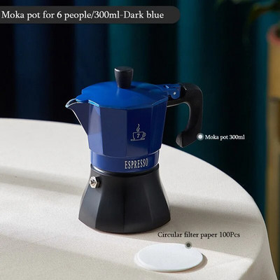 Класически италиански прибори за кафе Реколта с дръжка Еспресо машина Moka Pot Инструменти за приготвяне на кафе Cafetera 150/300 ml Комплект аксесоари за кафе