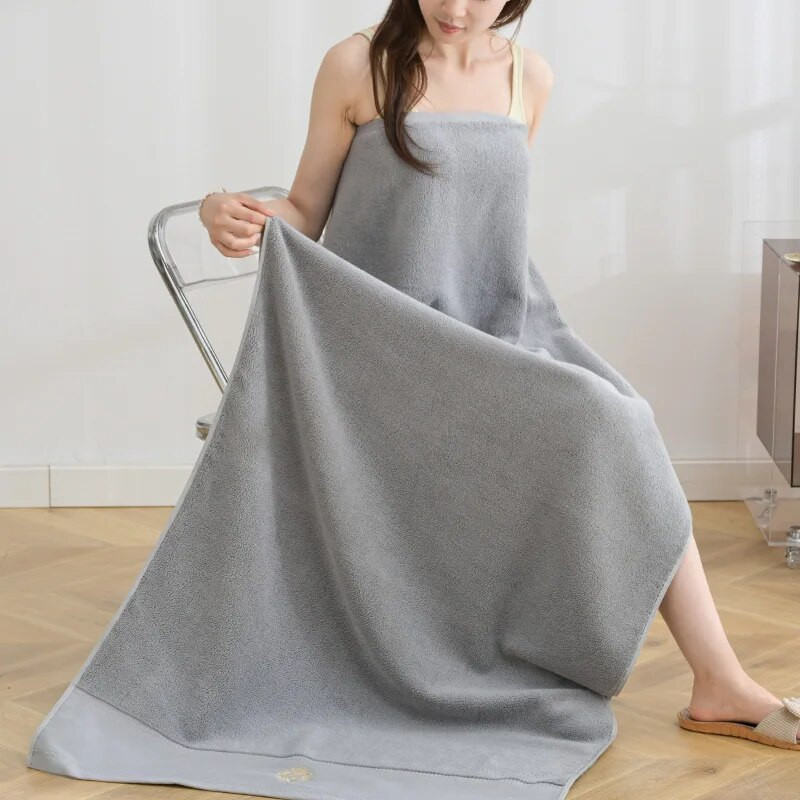 Férfi Szürke pamut túlméretezett fürdőlepedő női rózsaszín pamut Felnőttek vastagság növelése A osztály Otthon Fürdőszoba Szállodai Nedvszívó Törölköző Gyerekek