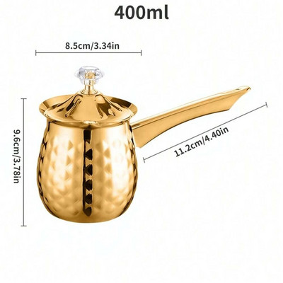 Ramazanski turski grčko-arapski lonac za kavu Aparat za kavu na ploči za kuhanje od nehrđajućeg čelika Kuhana kava Cezve Ibrik Aparat za kavu Bojler