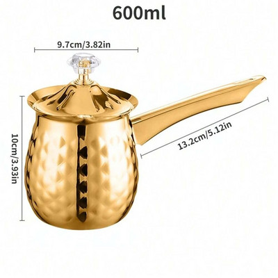Ramazanski turski grčko-arapski lonac za kavu Aparat za kavu na ploči za kuhanje od nehrđajućeg čelika Kuhana kava Cezve Ibrik Aparat za kavu Bojler