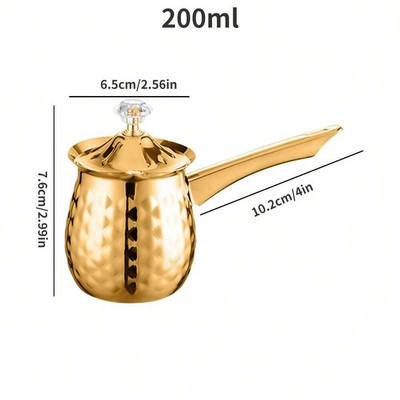 Ramazanski turski grčko-arapski lonac za kavu Aparat za kavu na ploči za kuhanje od nehrđajućeg čelika Kuhana kava Cezve Ibrik Aparat za kavu Bojler