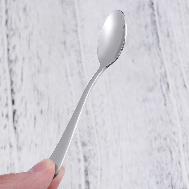 12 vnt., nerūdijančio plieno kavos maišymo šaukštas Premium mini ledų šaukštas deserto serviravimo šaukštas virtuvės stalo įrankių rinkinys (105)