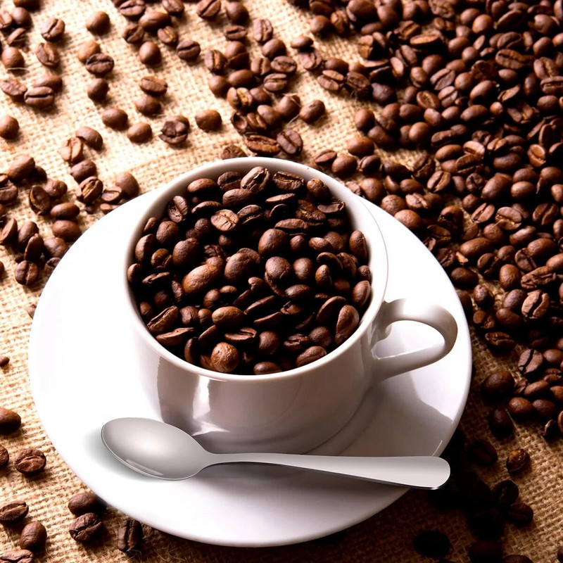 12 vnt., nerūdijančio plieno kavos maišymo šaukštas Premium mini ledų šaukštas deserto serviravimo šaukštas virtuvės stalo įrankių rinkinys (105)