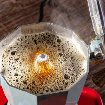 Vintage Ξύλινη λαβή Εσπρέσο Maker Moka Pot Classic Italian and Cuban Café Brewing Tools Cafetera 150ml 300ml Cafe Accessories